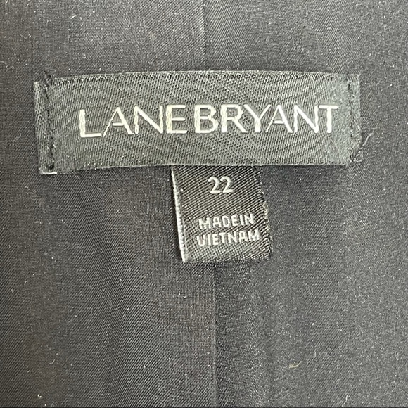 Women's Lane Bryant Black White Tweed Career Blazer Jacket Size 22 One button - Picture 3 of 11